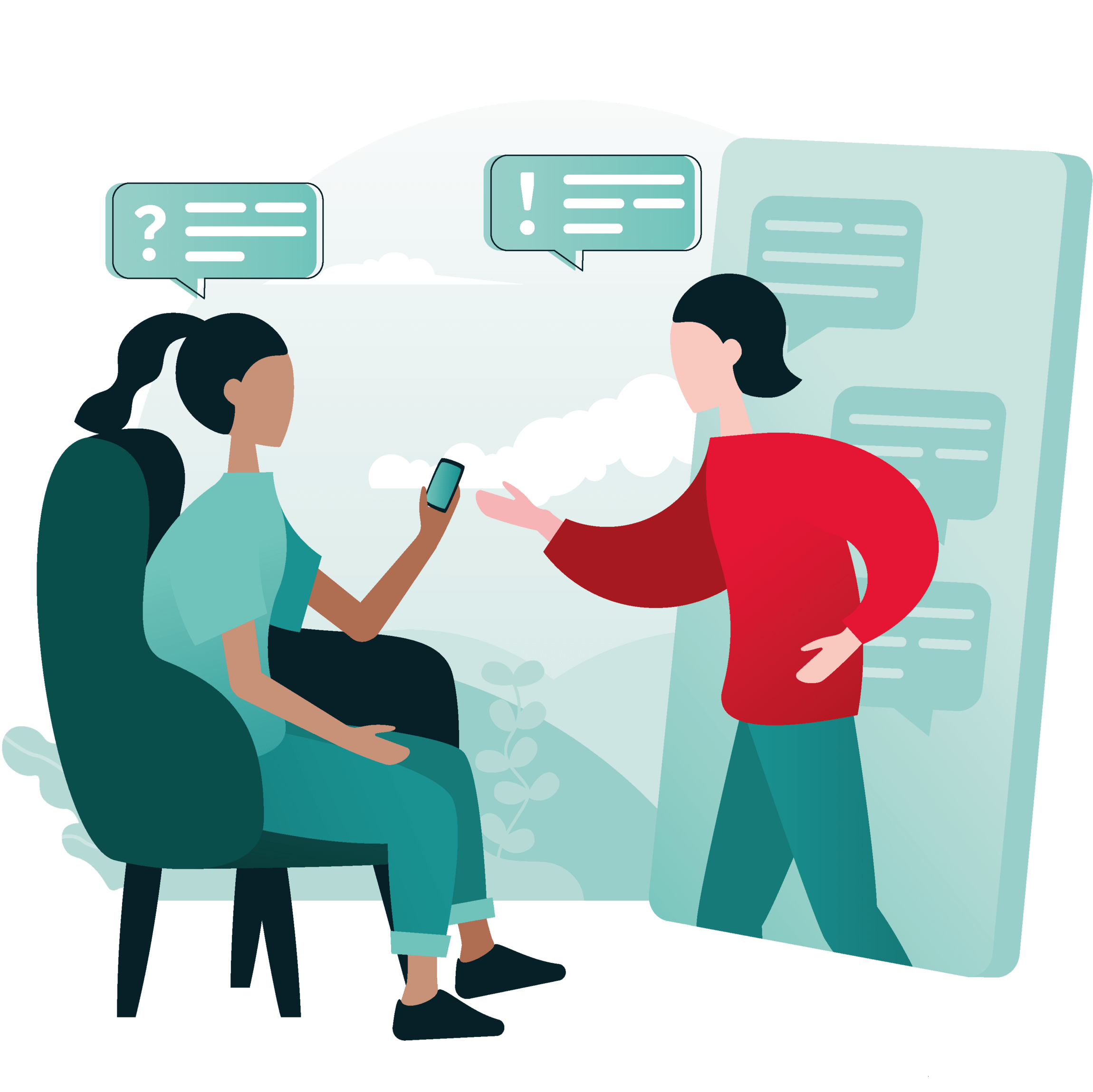 Grafik zu Online-Beratung