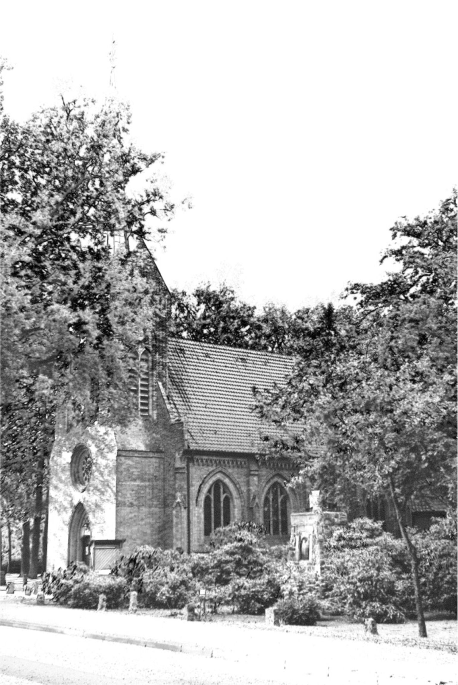 Zeichnung der Kreuzkirche