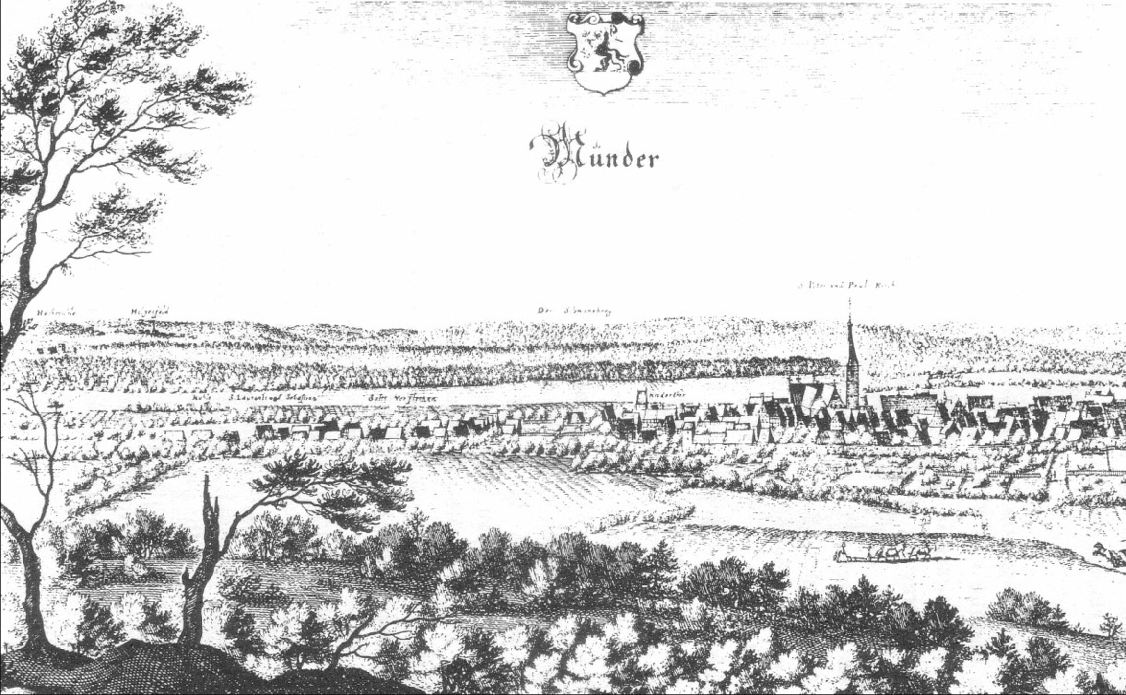 Merian Stich | Münder mit Wappen