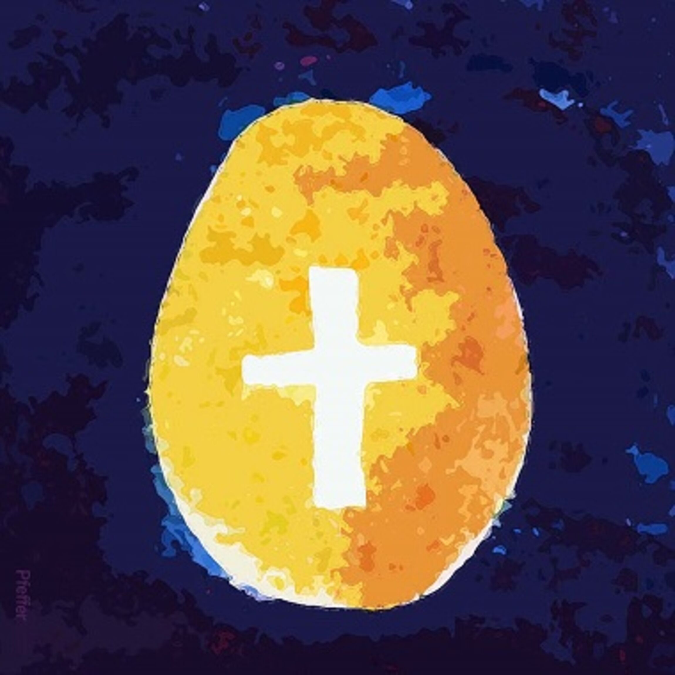 Ei und Kreuz