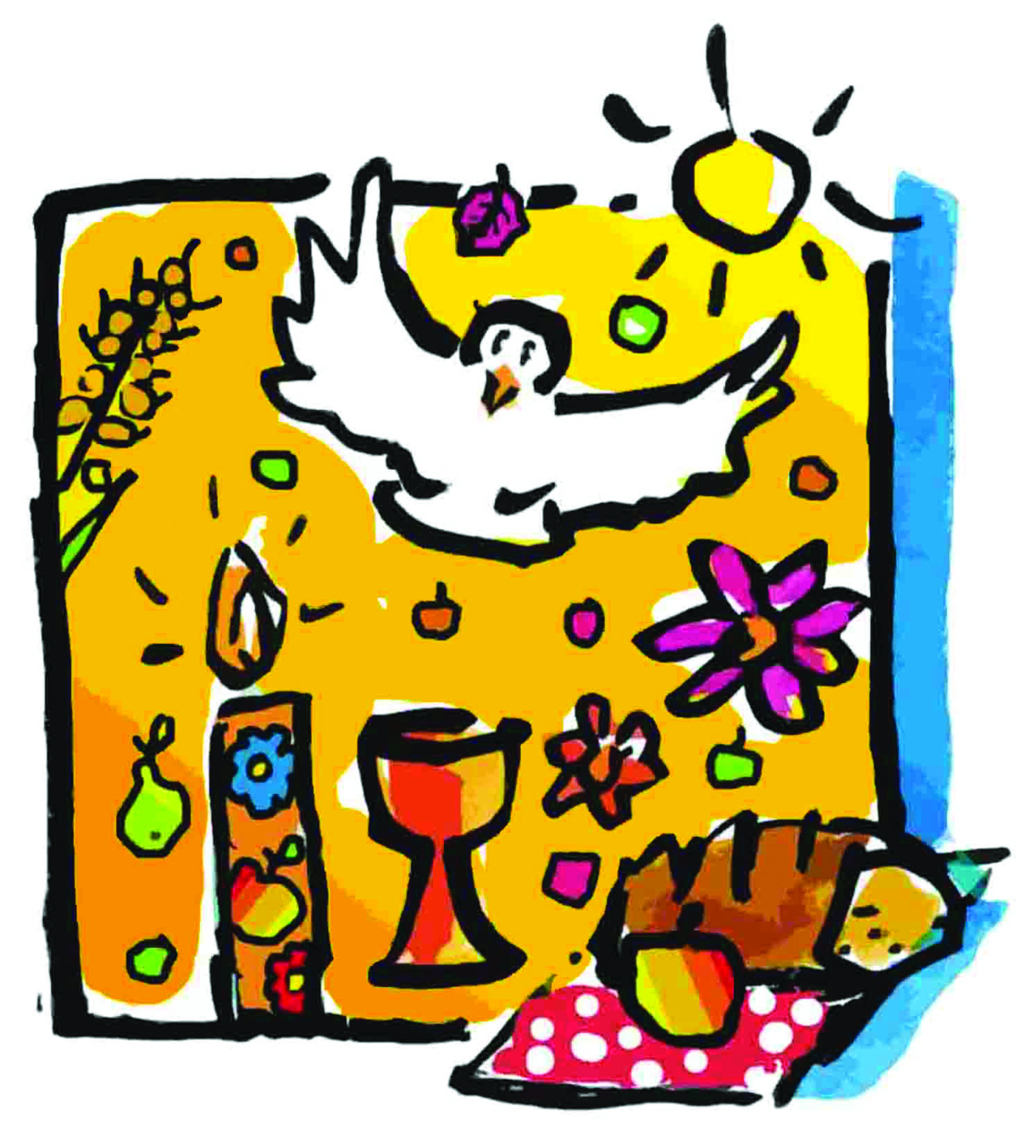 Abendmahl; Grafik: Pfeffer