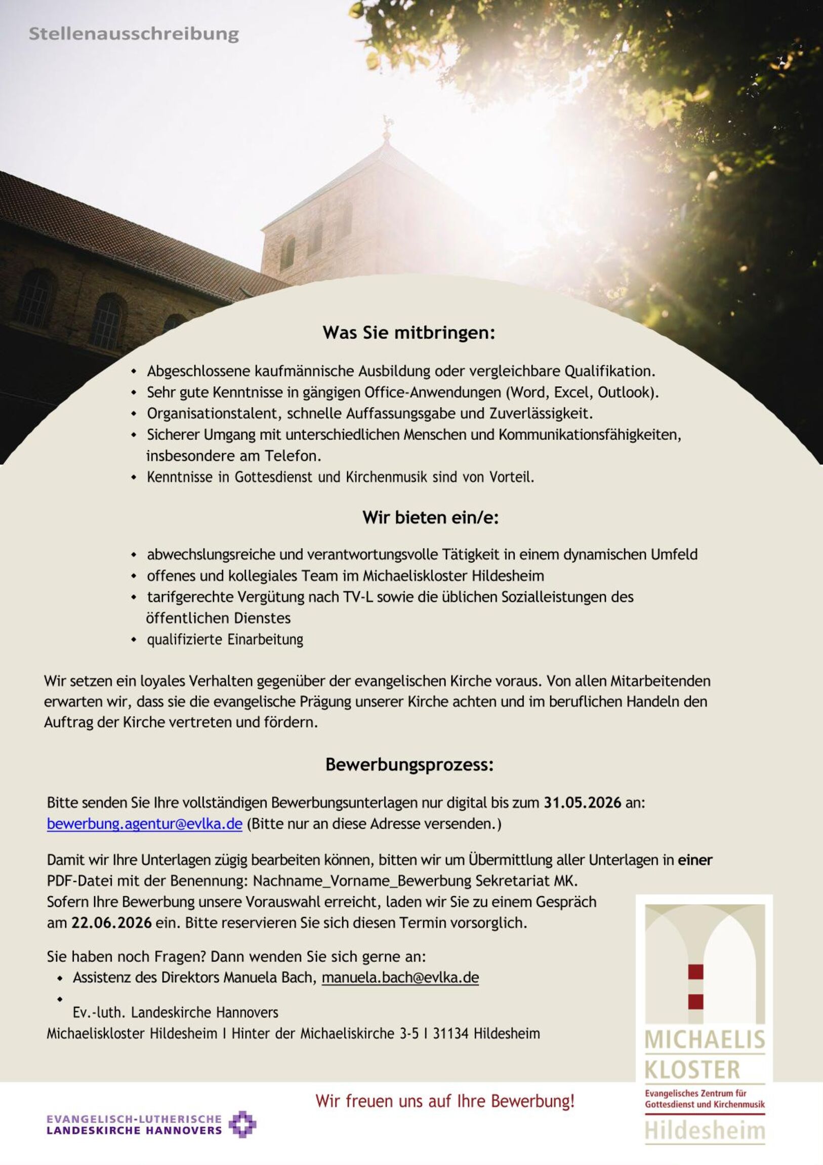 Stellenausschreibung Sekretärin MK-2