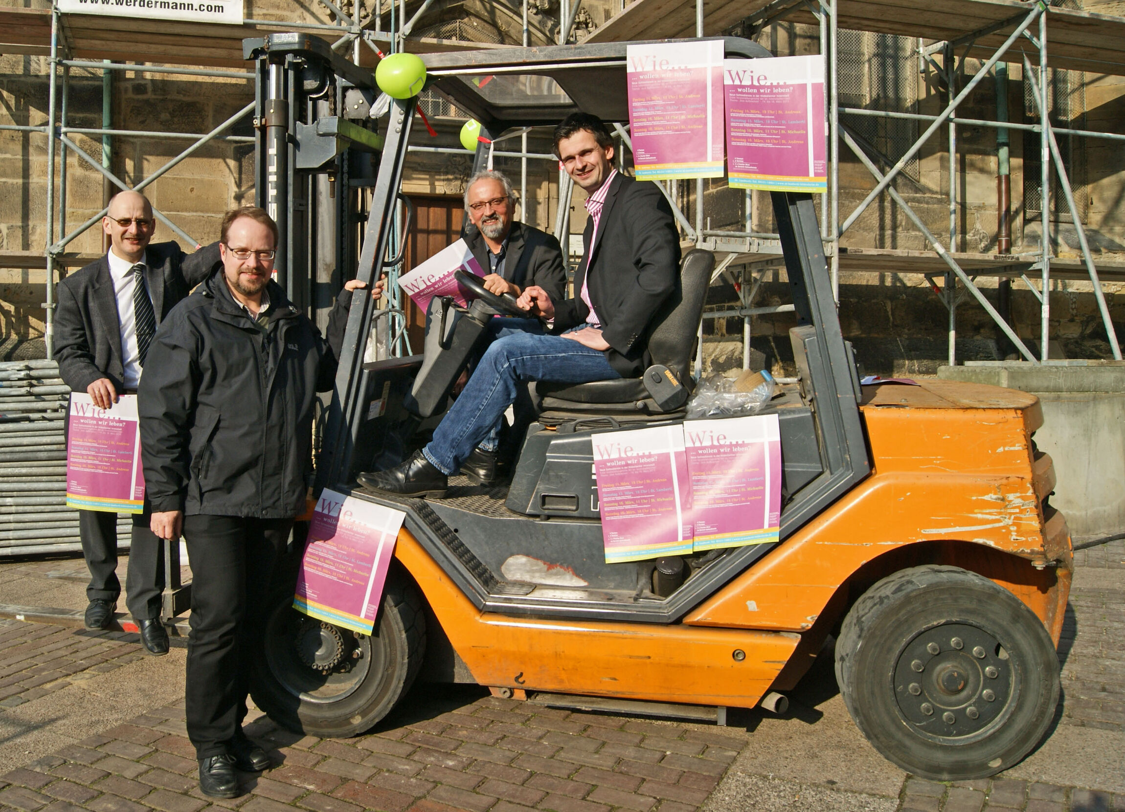 Vier von der Baustelle