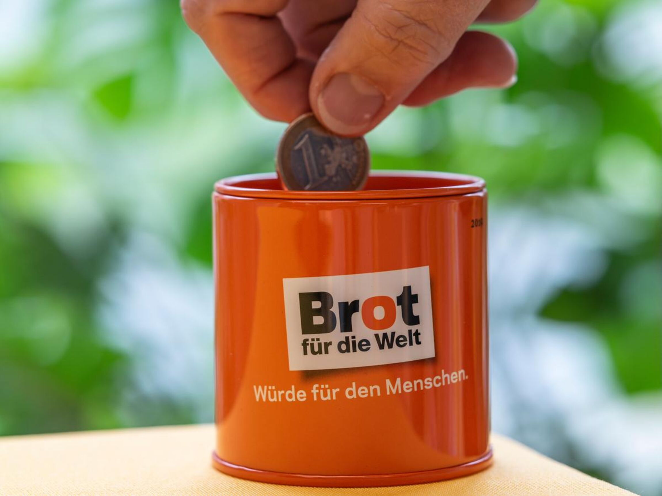 Spendendose "Brot für die Welt"