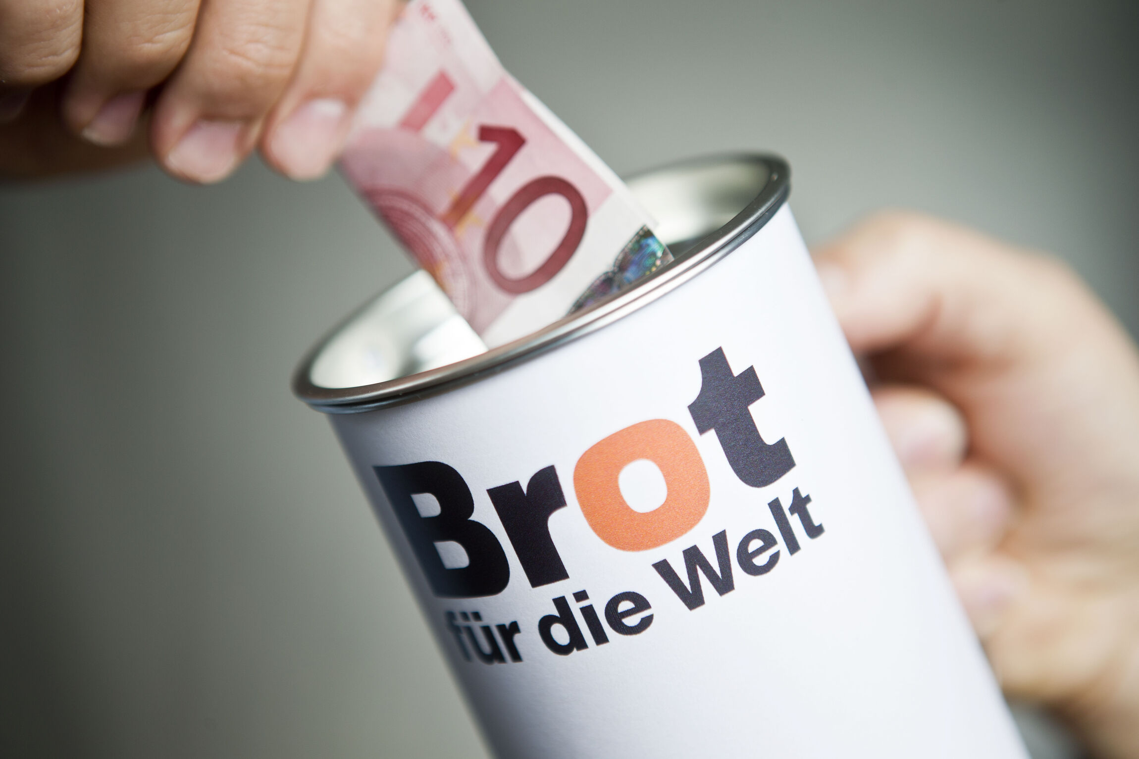 Spendendose Brot für die Welt