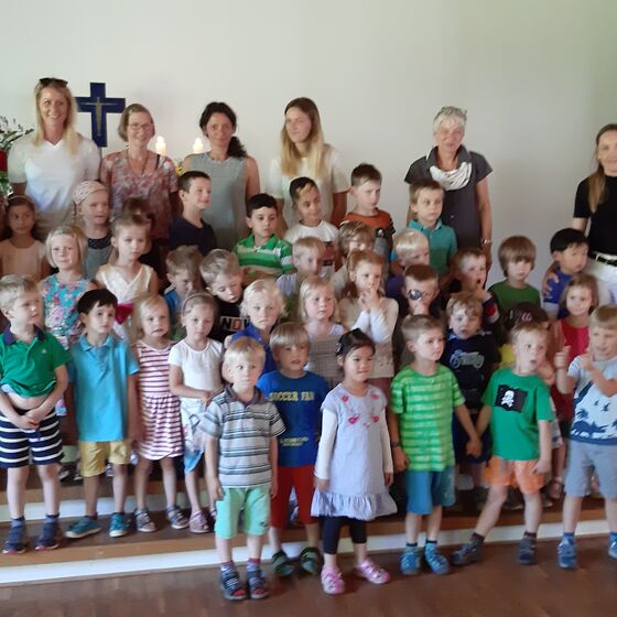 Gruppenfoto Kinder Sommerfest