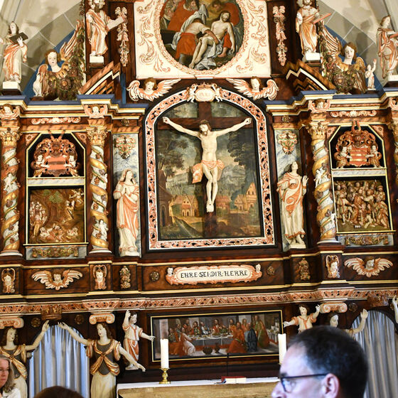 Altar der Hastenbecker Kirche 