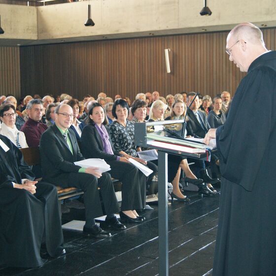 Helmut Aßmann verabschiedet Jürgen Plötze