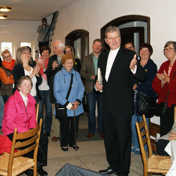Werner Hinz bedankt sich
