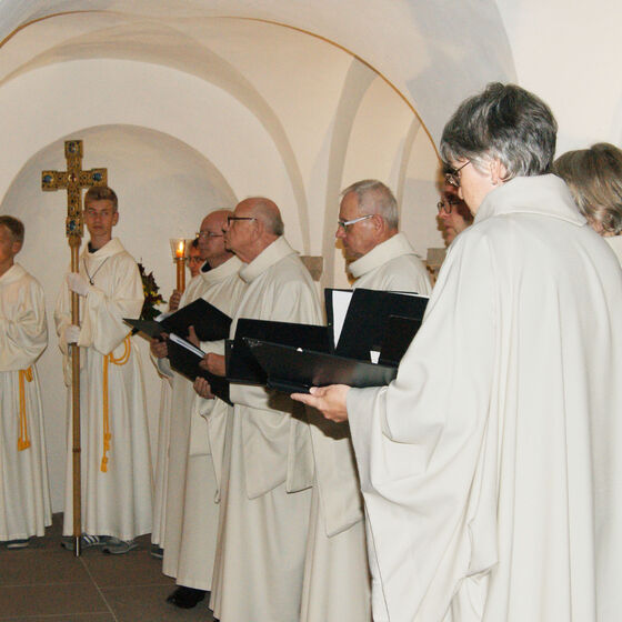Schola in der Krypta