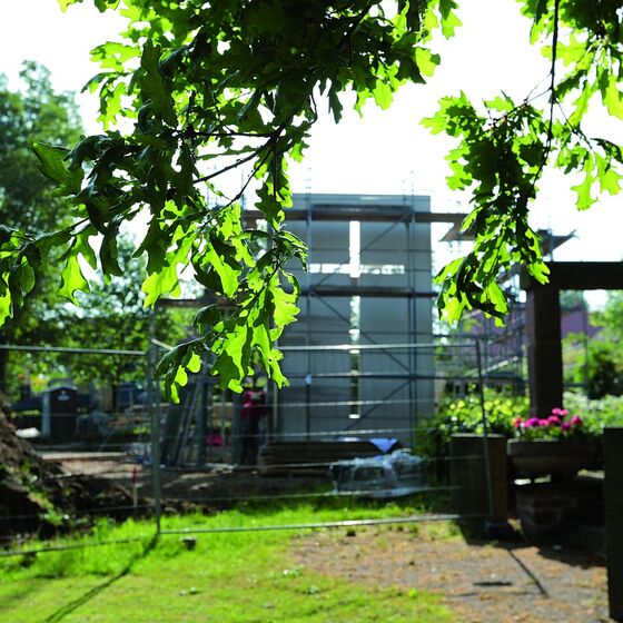 Das Kreuz ist wesentliches Baumerkmal der Kapelle