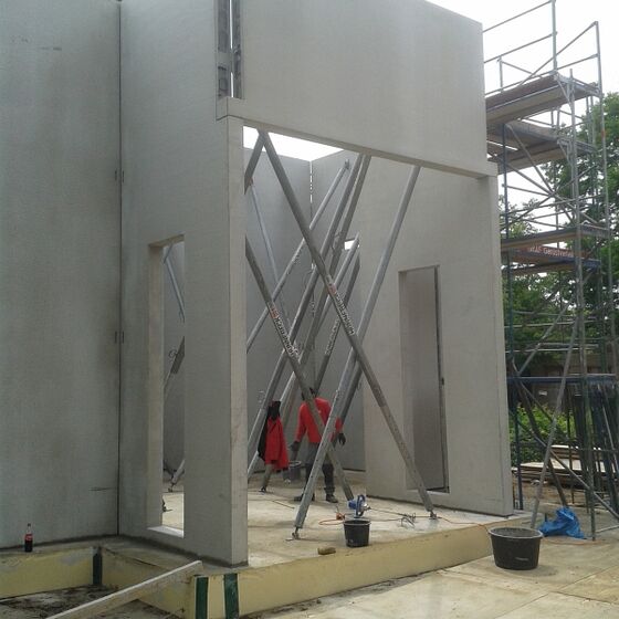 Noch ist alles abgestützt