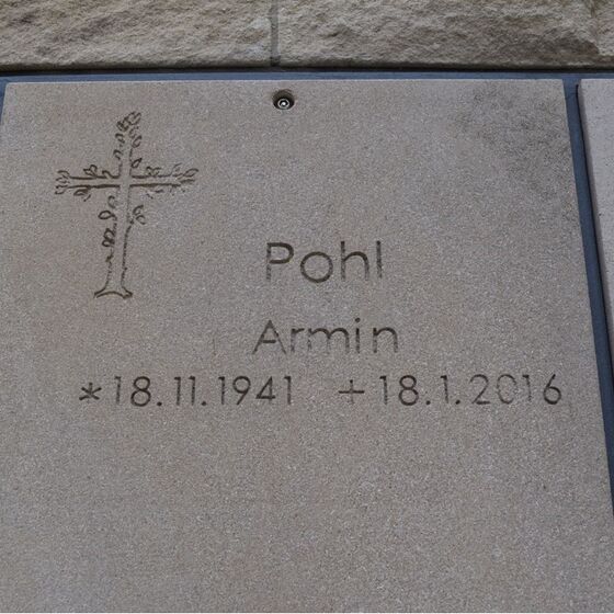 Die erste Beisetzung im Januar 2016