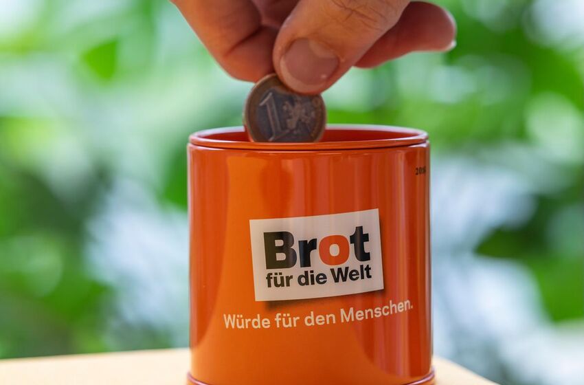 Spendendose "Brot für die Welt"